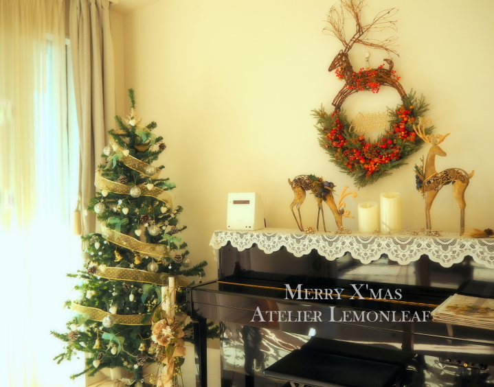 アトリエレモンリーフ　2015クリスマス　教室風景