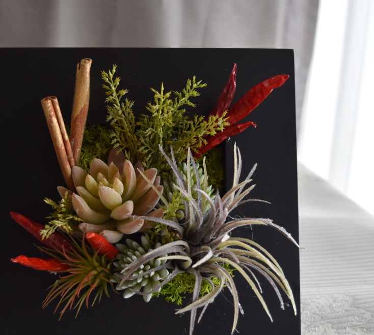 多肉植物　アレンジ　アトリエレモンリーフ　アップ　スタンド