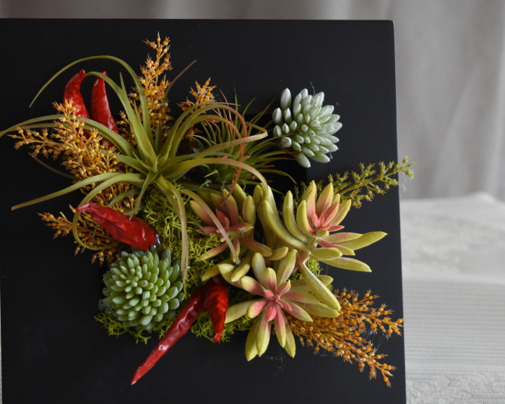 多肉植物　アレンジ　アトリエレモンリーフ　アップ　スタンドA