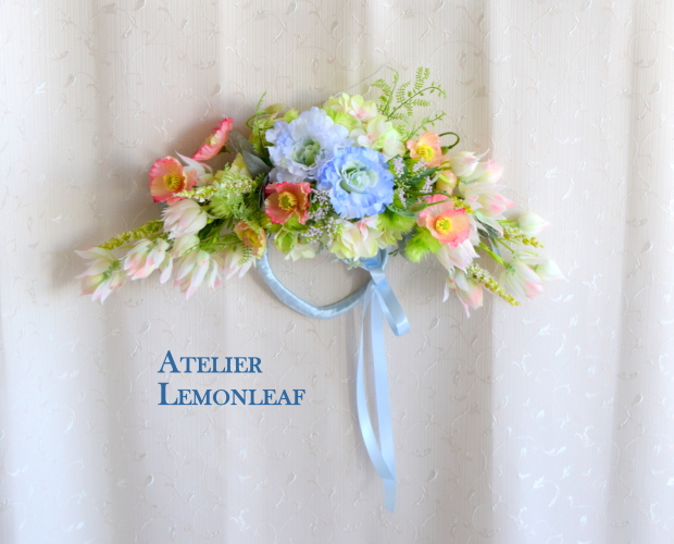 セルリアのクレッセントブーケ　インテリア　アトリエレモンリーフ