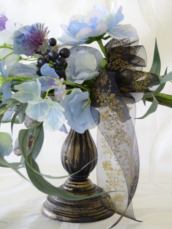 ユーカリスワッグ　アトリエレモンリーフ　レッスン　リボンアップ