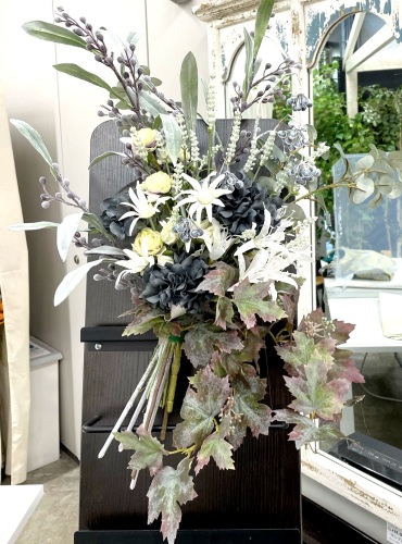 アーティフィシャルフラワー　花束　白｜アトリエレモンリーフ