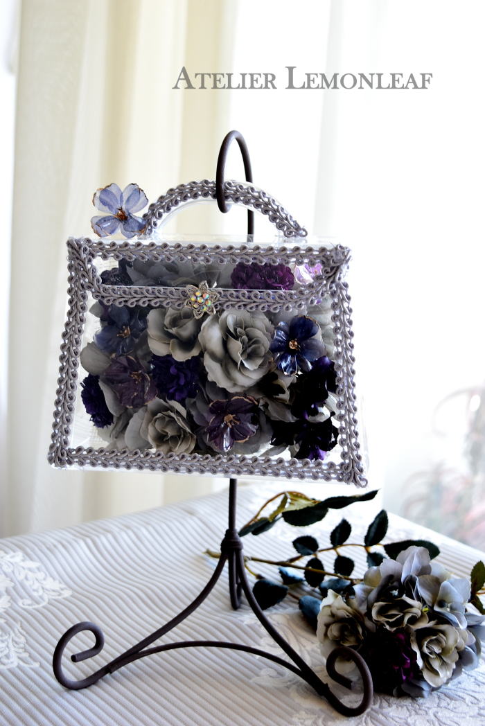 バックアレンジ、ペットフラワー　ペット素材　　アーティフィシャルフラワー｜アトリエレモンリーフ　