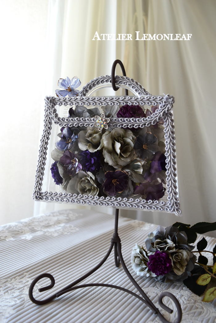 バックアレンジ、ペットフラワー　ペット素材　　アーティフィシャルフラワー　6｜アトリエレモンリーフ　