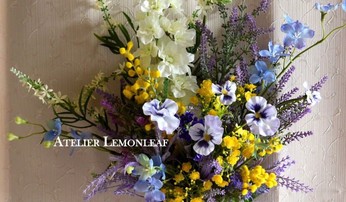 アーティフィシャルフラワー　花束　ブーケ　魔法のアシストリング　　アップ　｜アトリエレモンリーフ　