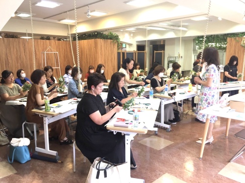 花教室 フラワー教室 教室運営セミナー 東京堂 セミナー風景12|アトリエレモンリーフ