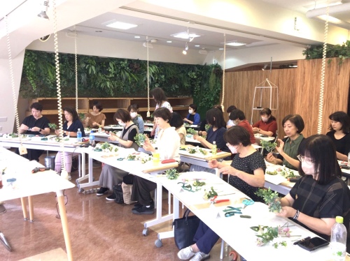 花教室 フラワー教室 教室運営セミナー 東京堂 セミナー風景10|アトリエレモンリーフ
