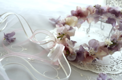 造花の花かんむり　紫陽花｜アトリエレモンリーフ