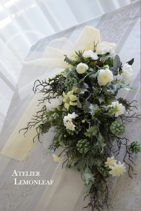 シッククリスマス　アトリエレモンリーフ　スワッグ