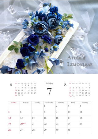 <img src="file:///D:/HP/info/cal2026-010.jpg" border="0" width="319" height="464" alt="�A�[�e�B�t�B�V�����t�����[�J�����_�[2026�@7���b�A�g���G���������[�t�@">