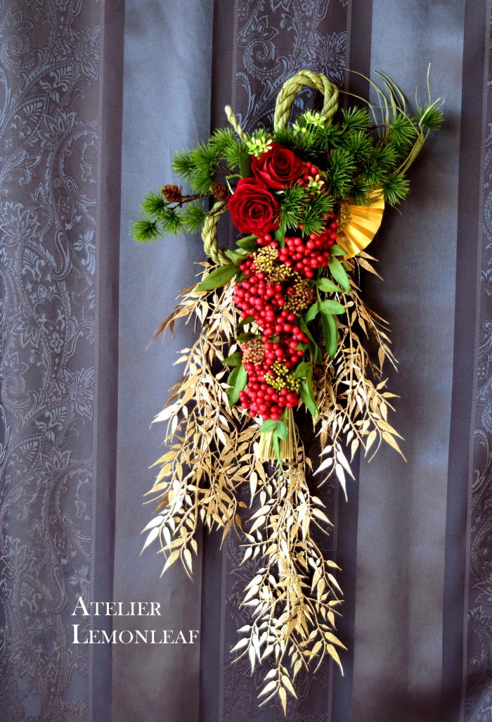 松のお正月の和飾り　｜アトリエレモンリーフ