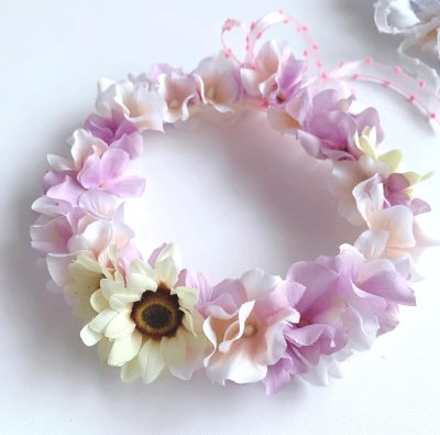 やわらか花かんむり　アーティフィシャルフラワー　花冠｜アトリエレモンリーフ　