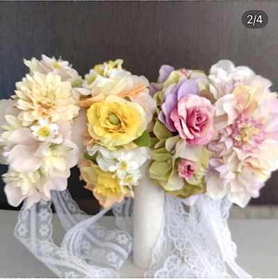 やわらか花かんむり　アーティフィシャルフラワー　花冠　犬グッズ｜アトリエレモンリーフ　