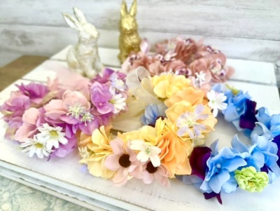 やわらか花かんむり　アーティフィシャルフラワー　花冠｜アトリエレモンリーフ　