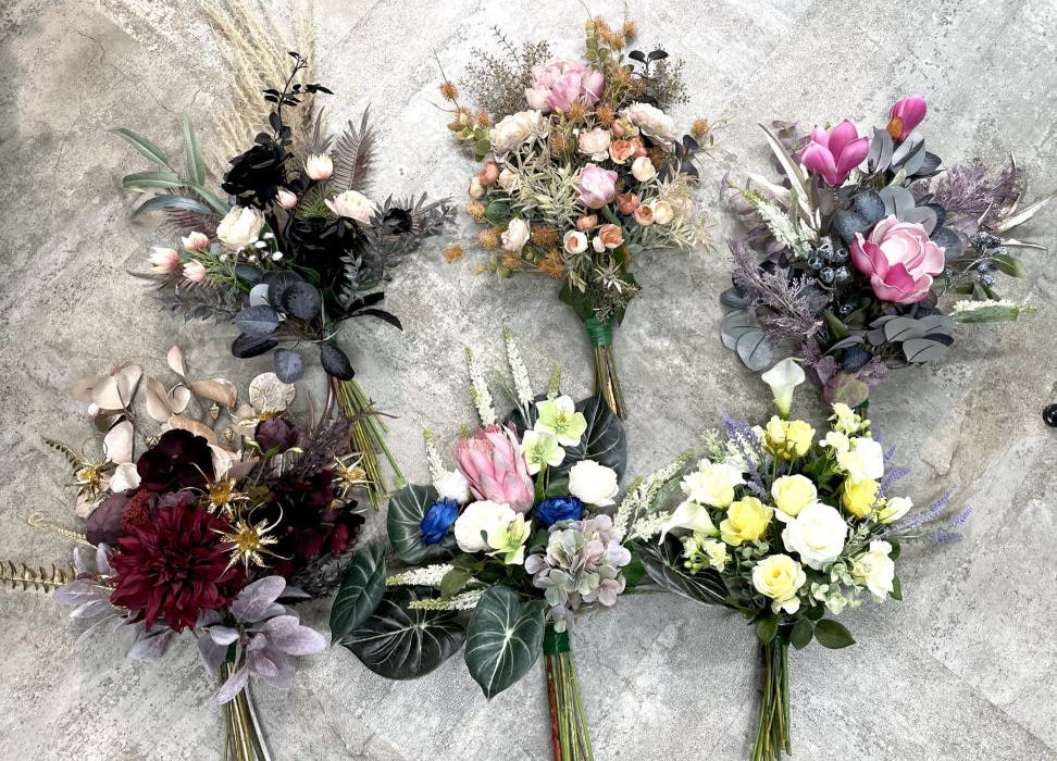 アーティフィシャルフラワー花束　品川アンデコールにて｜アトリエレモンリーフ　